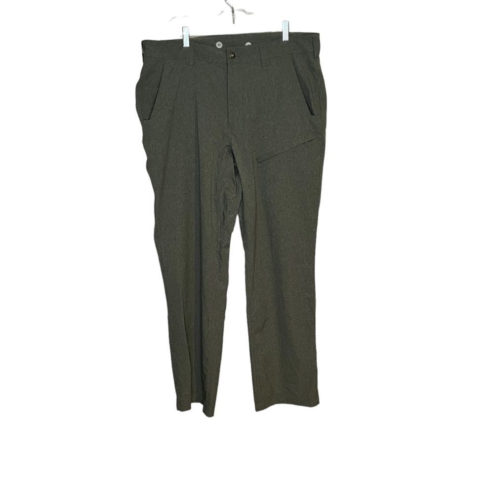 Duluth Trading Company grey suspended pants